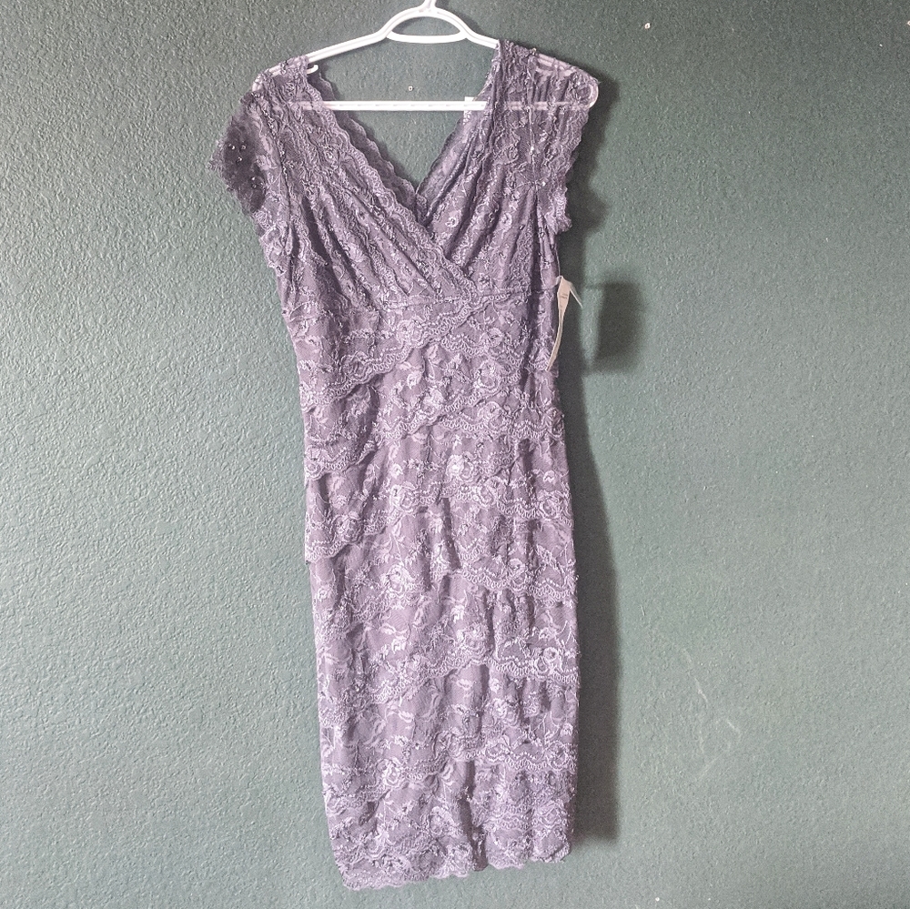 Gray Lace Dress